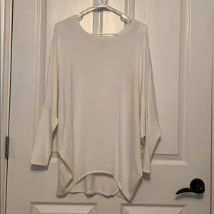 White flow sweater